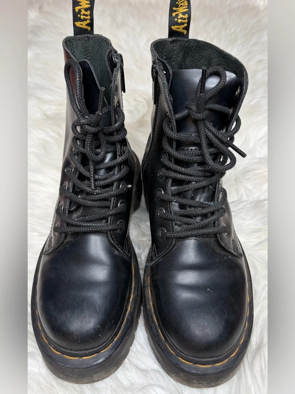 🖤Dr. Marten Jadon black platform combat boots size 6